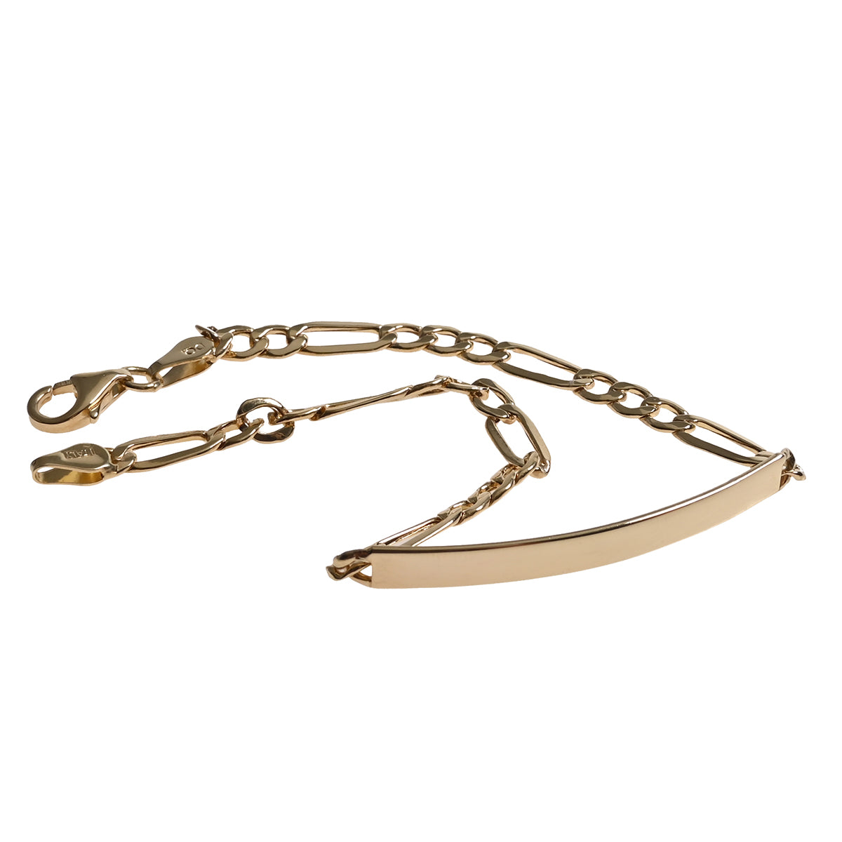 Esclava con placa tejido cartier 3x1