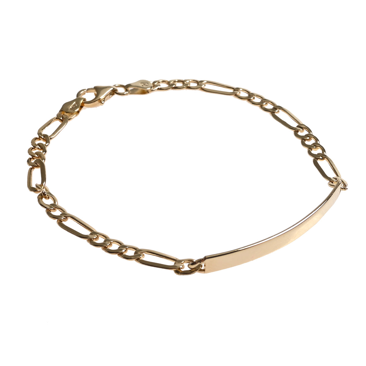 Esclava con placa tejido cartier 3x1