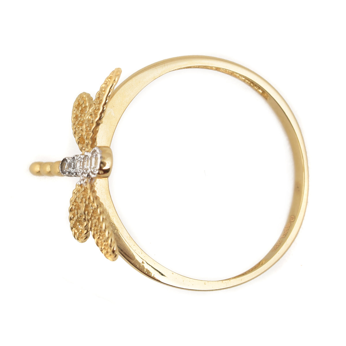 Anillo Libélula de Aire oro 14K