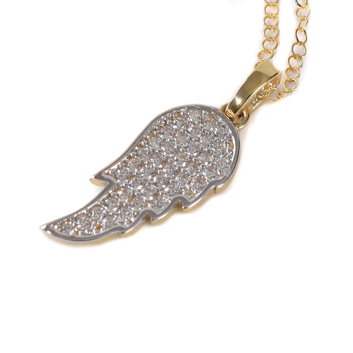 Juego Alas Angel oro italiano 14K