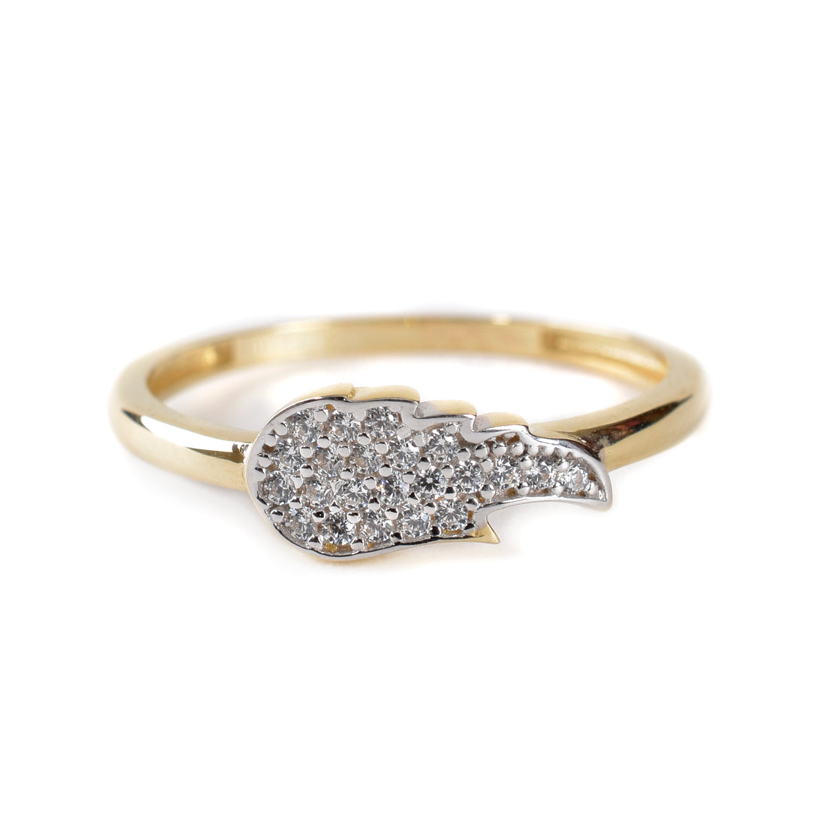 Juego Alas Angel oro italiano 14K