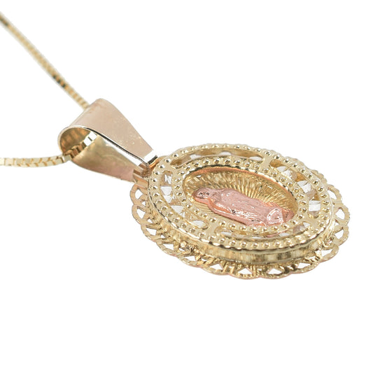 Medalla Ovalada mini oro 14K