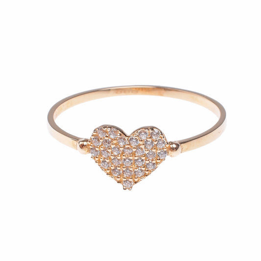 Anillo Corazón con Zirconia
