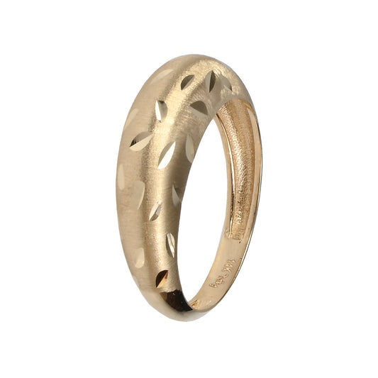 Anillo Hojas Diamantadas oro14K