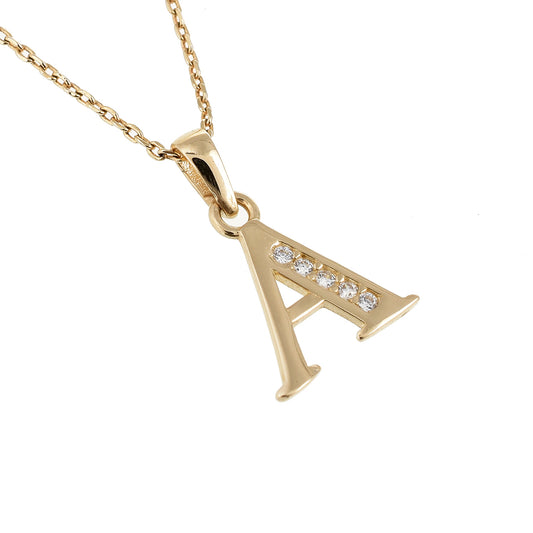 Gargantilla Abecedario oro 14K