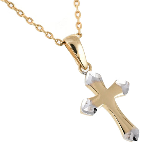 Gargantilla Cruz con Bisel