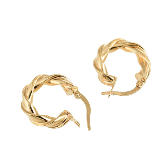 Arracadas Torsal oro 14K