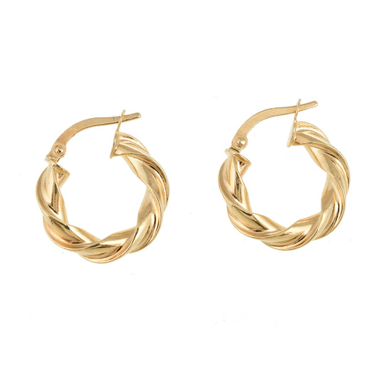 Arracadas Torsal oro 14K