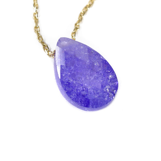 Gargantilla Cuarzo con cadena oro italiano 14K