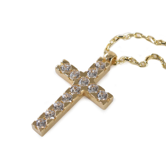 Dije Cruz Mini con Zirconias