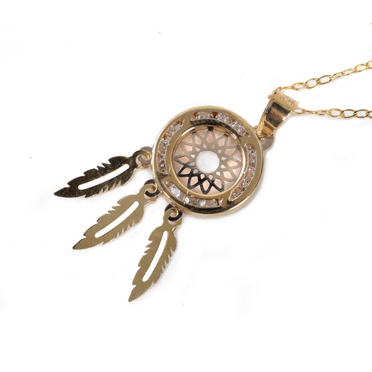 Dije atrapasueños en oro 14K