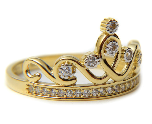 Anillo Corona Reina oro 14K