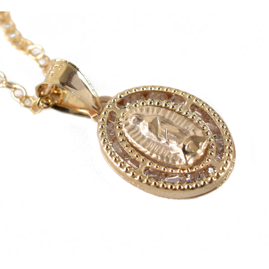 Medalla Virgen Guadalupe Oval Mini