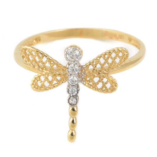 Anillo Libélula de Aire oro 14K