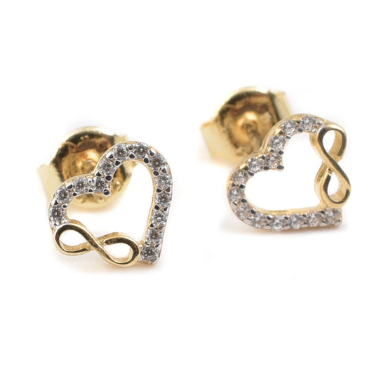 Aretes Corazón Infinito