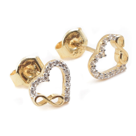 Aretes Corazón Infinito