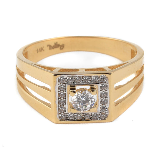 Anillo caballero cuadrado